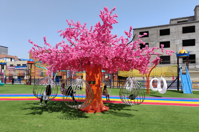 网红旋转许愿树/吊篮秋千